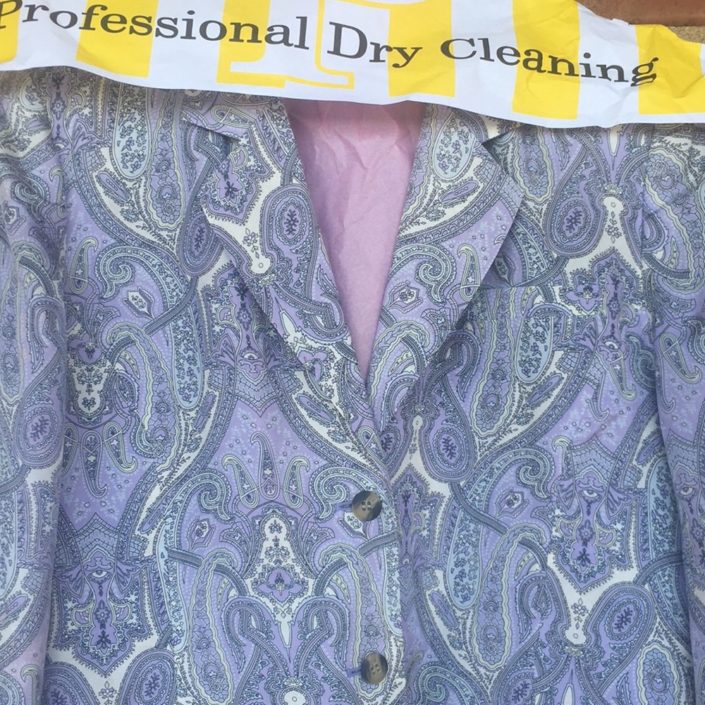 VTG Anna and Frank Paisley π―% Silk Jacket - Picture 5 of 7